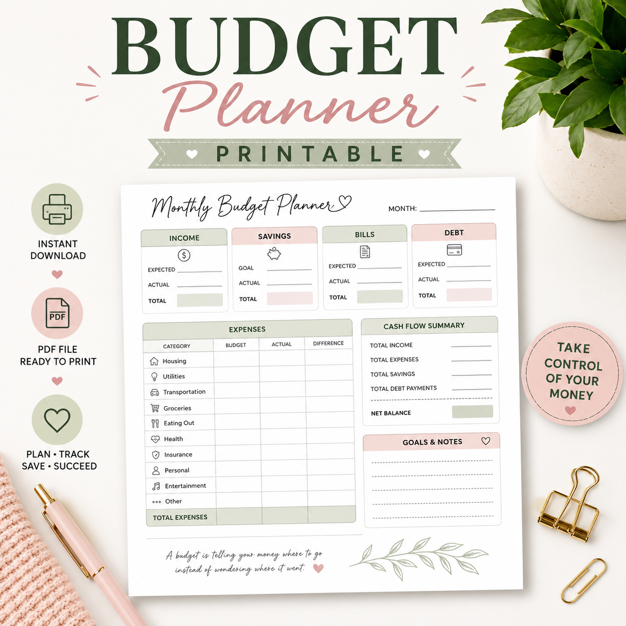 Budget Planner Printable