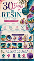 30 Days of Resin Art – Beginner Resin Projects Workbook & Skill-Building Guide (PDF Download)