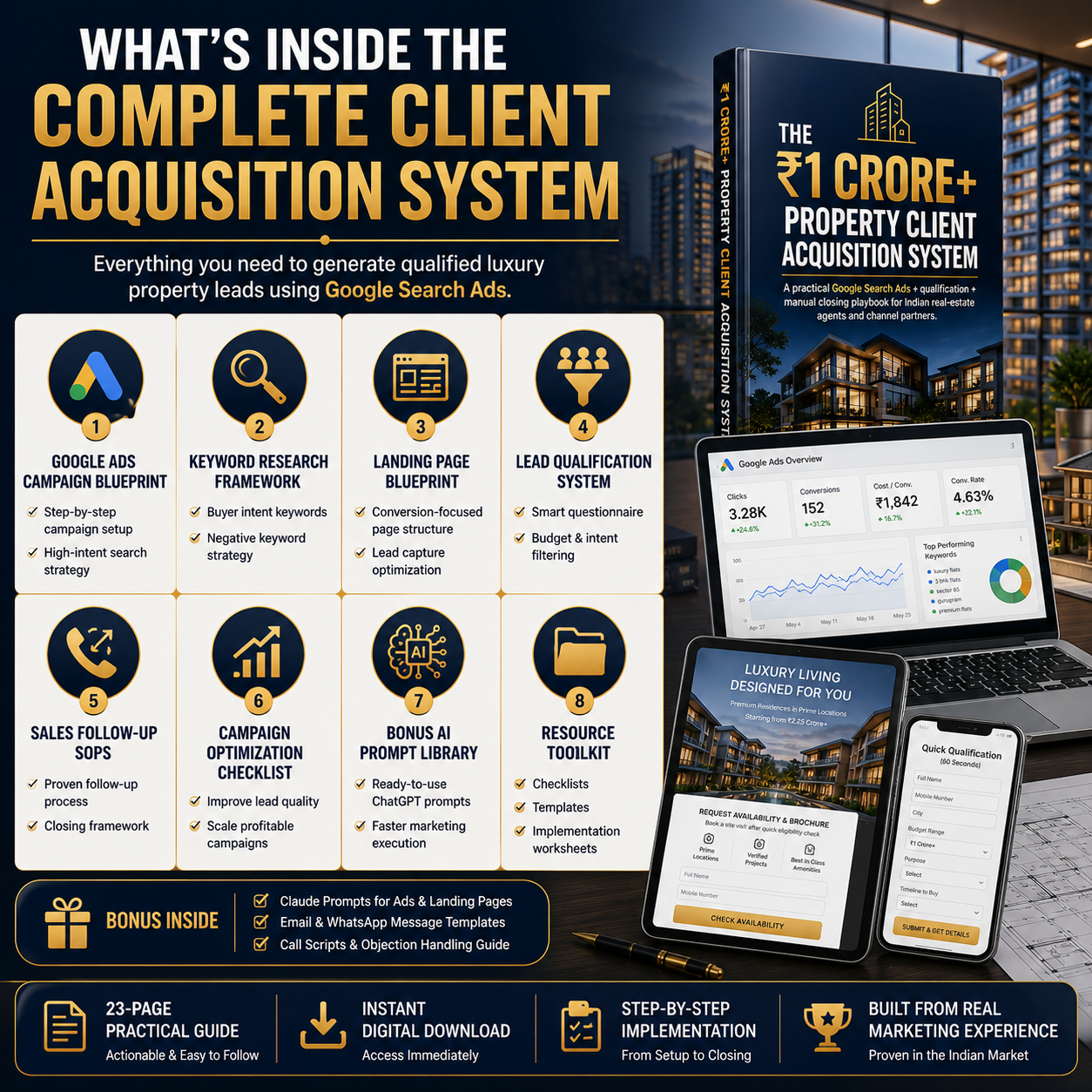 ₹1 Crore+ Real Estate Lead Generation System — Google Ads Playbook for Property Sales