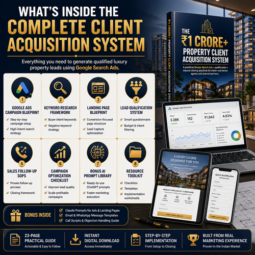 ₹1 Crore+ Real Estate Lead Generation System — Google Ads Playbook for Property Sales