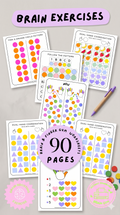 90 Brain Finger Gym Worksheets | Fine Motor Skills Activities for Kids | Occupational Therapy Printable PDF
