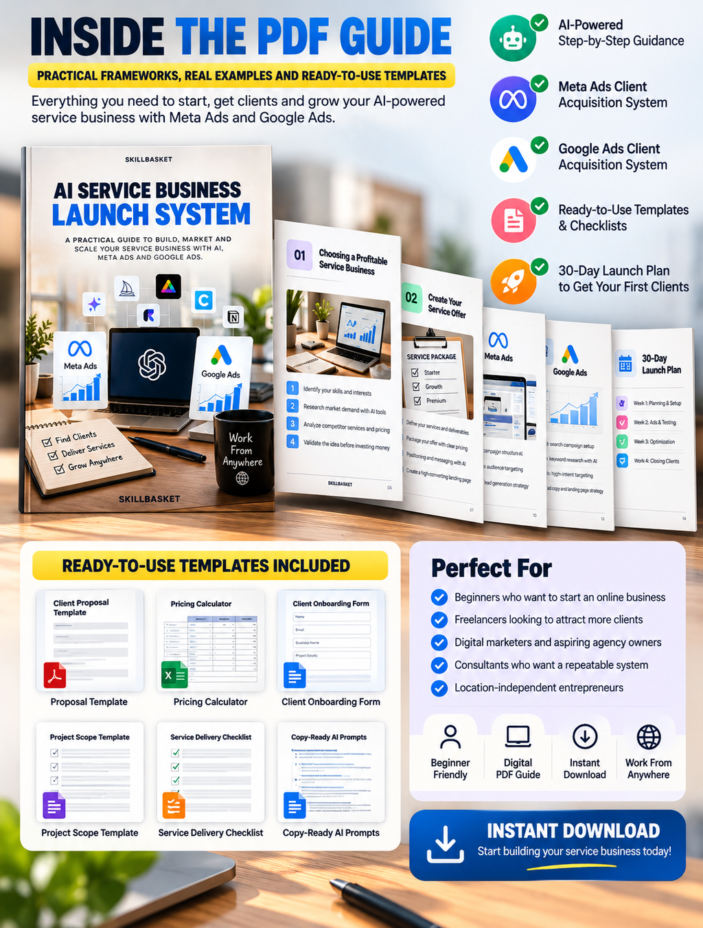 AI Service Business Launch System – Start & Grow Your Business with Meta Ads and Google Ads