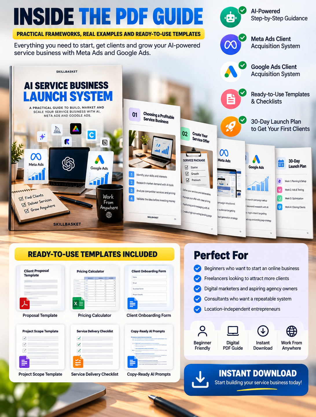 AI Service Business Launch System – Start & Grow Your Business with Meta Ads and Google Ads