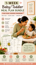 1-Week Baby/Toddler Meal Plan | Grocery List | Meal Plan Recipe Cards