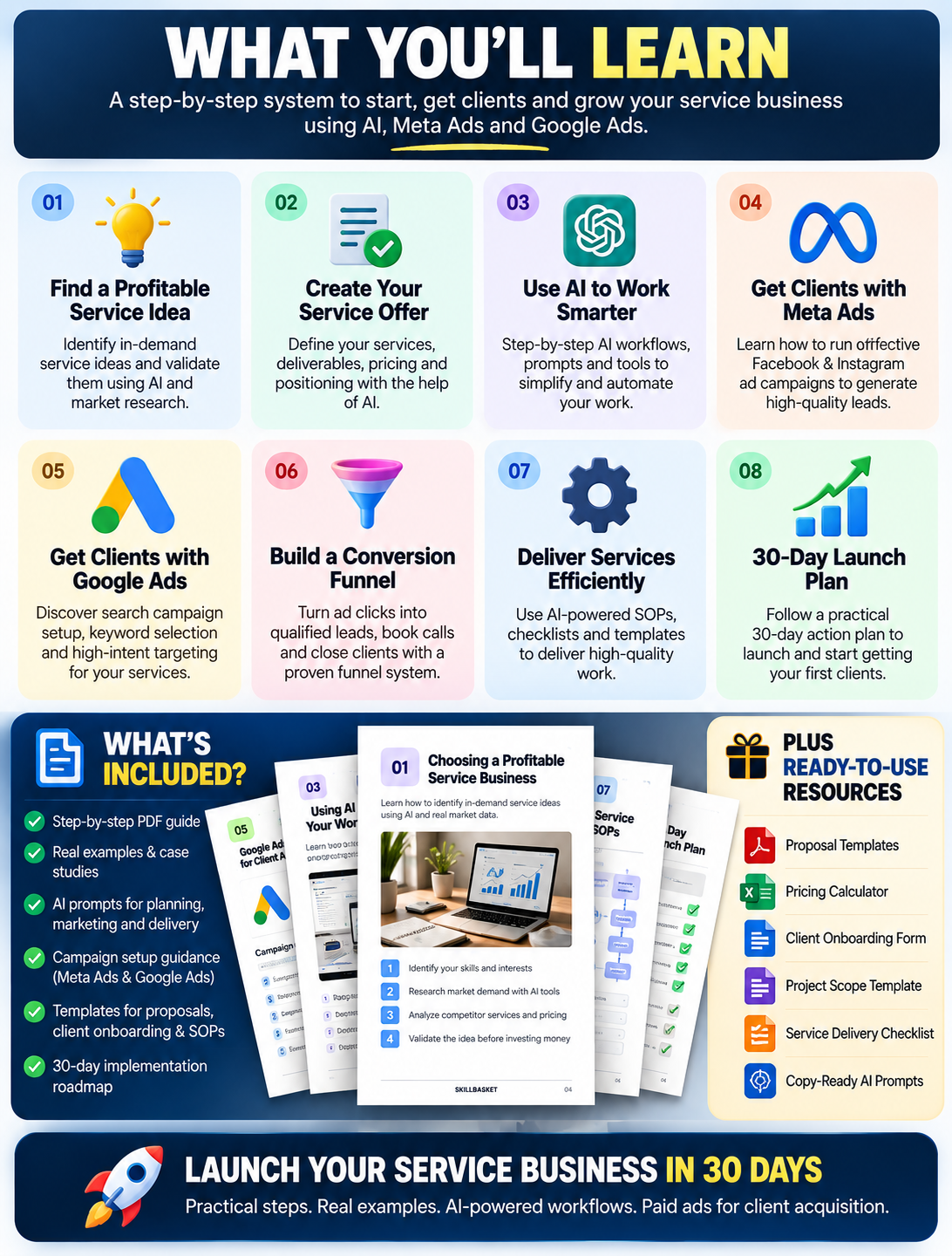 AI Service Business Launch System – Start & Grow Your Business with Meta Ads and Google Ads