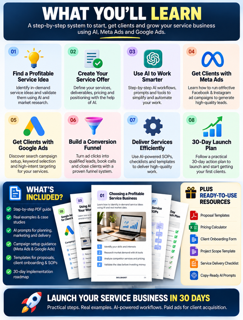 AI Service Business Launch System – Start & Grow Your Business with Meta Ads and Google Ads